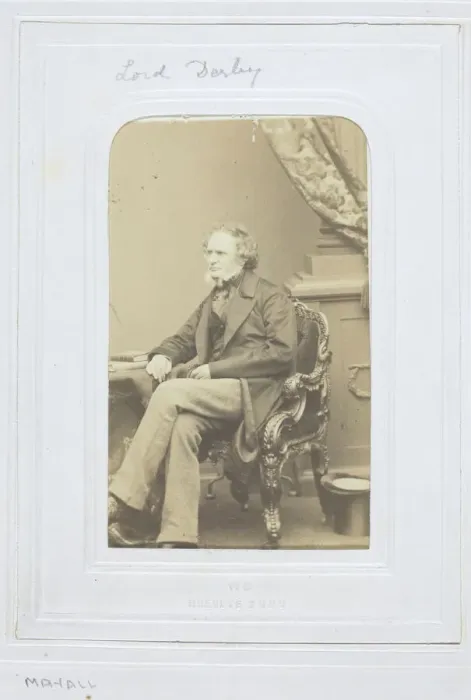 Framed Print : The Earl of Derby, 1860-69. Creator: John Jabez Edwin Mayall Framed Print : The Earl of Derby, 1860-69. Creator: John Jabez Edwin Mayall
