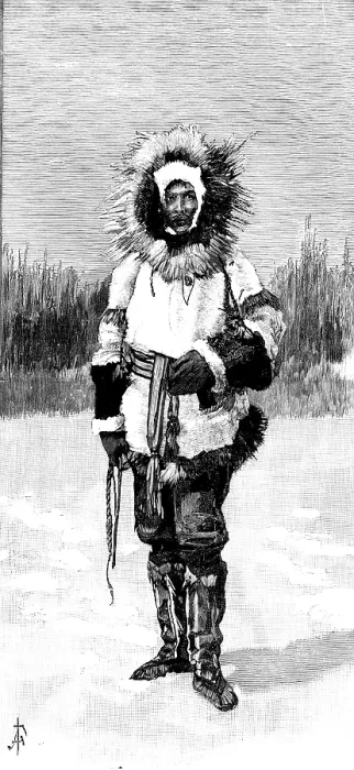 Framed Print : The Earl of Lonsdale in his Arctic travelling dress, 1890. Creator: Unknown Framed Print : The Earl of Lonsdale in his Arctic travelling dress, 1890. Creator: Unknown