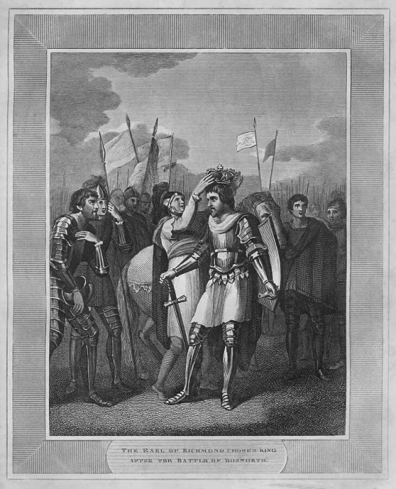 Framed Print : The Earl of Richmond Chosen King After The Battle of Bosworth, 1838 Framed Print : The Earl of Richmond Chosen King After The Battle of Bosworth, 1838
