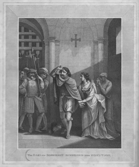 Framed Print : The Earl of Somerset Summoned for Execution, 1838 Framed Print : The Earl of Somerset Summoned for Execution, 1838