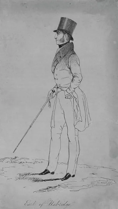 Framed Print : Earl of Uxbridge, 1838. Artist: Thomas C Wilson