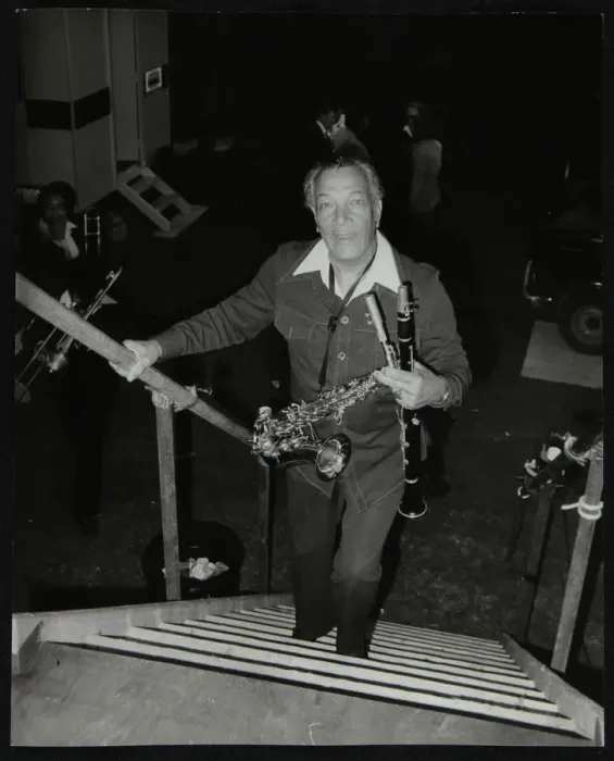 Framed Print : Earle Warren of the Lionel Hampton Orchestra at the Newport Jazz Festival, Middlesbrough, 1978 Framed Print : Earle Warren of the Lionel Hampton Orchestra at the Newport Jazz Festival, Middlesbrough, 1978