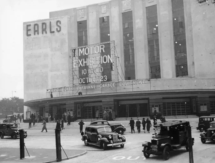 Framed Print : Earls Court Motor Exhibition, 1937 Framed Print : Earls Court Motor Exhibition, 1937