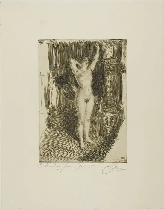Framed Print : Early, 1914. Creator: Anders Leonard Zorn Framed Print : Early, 1914. Creator: Anders Leonard Zorn