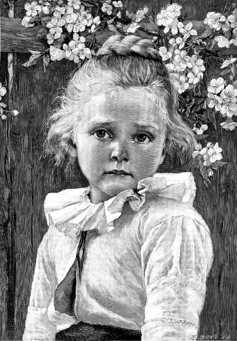 Framed Print : Early Blossoms - after C. Bantzer, 1890. Creator: Richard Bong Framed Print : Early Blossoms - after C. Bantzer, 1890. Creator: Richard Bong