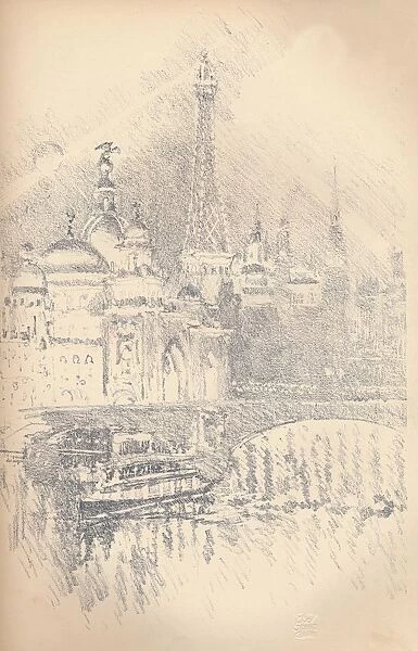 Early Evening Effect, Paris Exhibition, 1901. Artist: Joseph Pennell