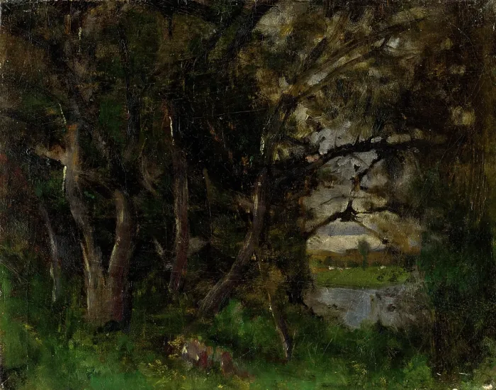 Framed Print : Early Evening Motif in a Park in Strazky, 1895-1900. Creator: Ladislav Mednyanszky Framed Print : Early Evening Motif in a Park in Strazky, 1895-1900. Creator: Ladislav Mednyanszky