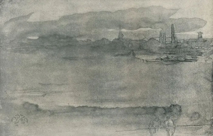 Framed Print : Early Morning, 1878, (1904). Artist: James Abbott McNeill Whistler Framed Print : Early Morning, 1878, (1904). Artist: James Abbott McNeill Whistler
