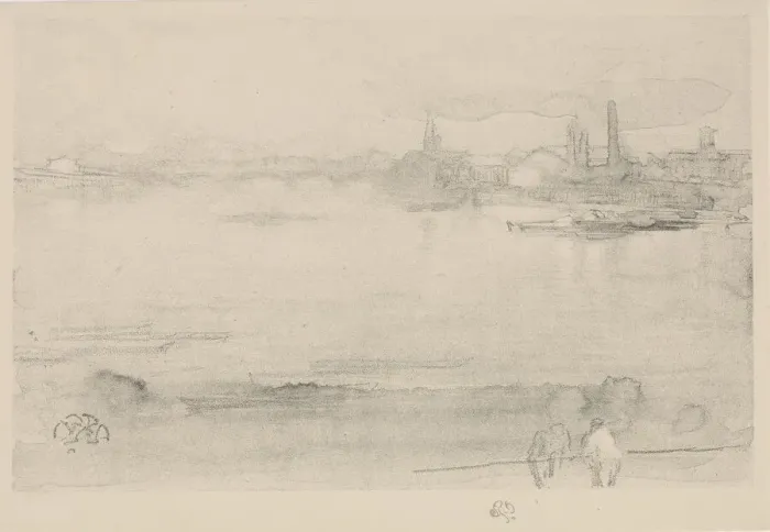 Framed Print : Early Morning, 1878. Creator: James Abbott McNeill Whistler Framed Print : Early Morning, 1878. Creator: James Abbott McNeill Whistler