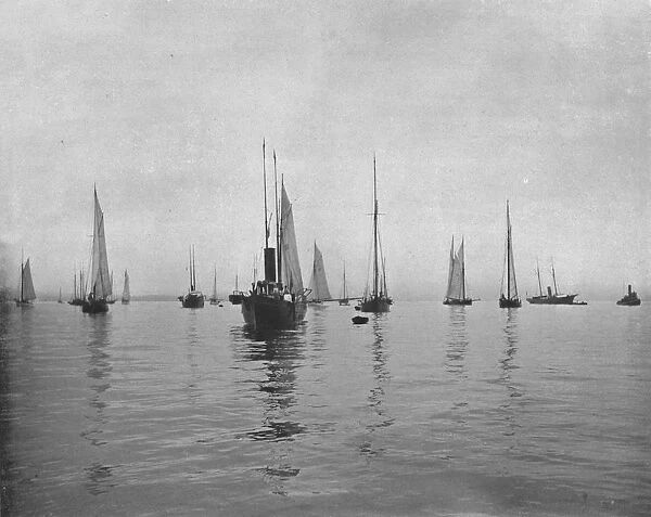 Early Morning on New York Bay, USA, c1900. Creator: Unknown