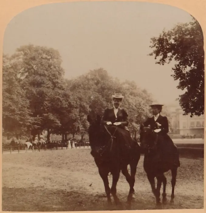 Framed Print : An Early Morning Ride, Rotten Row, Hyde Park, London, England, 1896 Framed Print : An Early Morning Ride, Rotten Row, Hyde Park, London, England, 1896