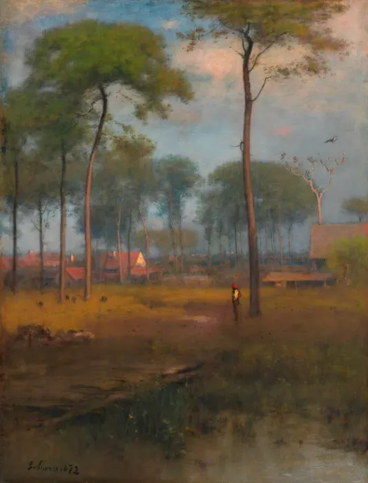 Framed Print : Early Morning, Tarpon Springs, 1892. Creator: George Inness Framed Print : Early Morning, Tarpon Springs, 1892. Creator: George Inness
