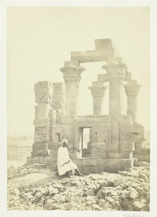 Framed Print : Early Morning at Wady Kardassy, Nubia, 1857. Creator: Francis Frith Framed Print : Early Morning at Wady Kardassy, Nubia, 1857. Creator: Francis Frith