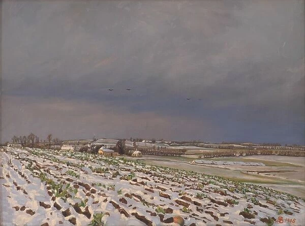 Early Snow, 1905. Creator: Fritz Syberg