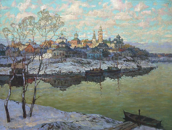 Early Spring, A City at the River, 1916
