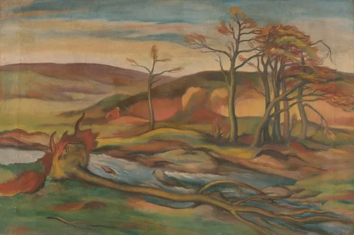 Framed Print : Early Spring Landscape, 1929. Creator: Alois Holub Framed Print : Early Spring Landscape, 1929. Creator: Alois Holub