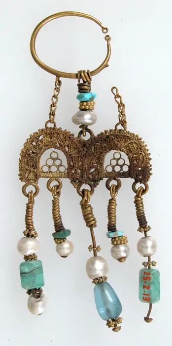 Framed Print : Earring, Coptic, 2nd-3rd century. Creator: Unknown Framed Print : Earring, Coptic, 2nd-3rd century. Creator: Unknown