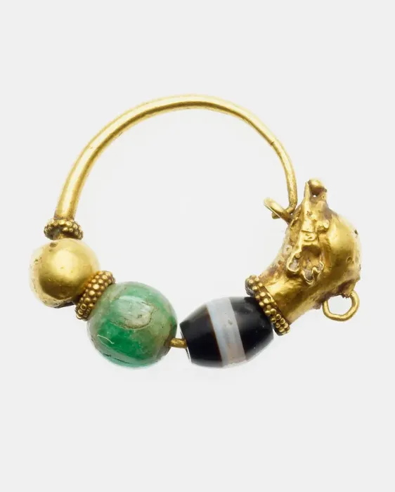 Framed Print : Earring with Dolphin Head Finial, 3rd-2nd century BCE. Creator: Unknown Framed Print : Earring with Dolphin Head Finial, 3rd-2nd century BCE. Creator: Unknown