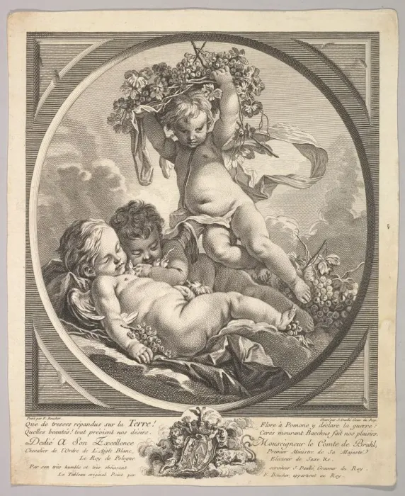 Framed Print : Earth, ca. 1748. Creator: Jean Daullé Framed Print : Earth, ca. 1748. Creator: Jean Daullé