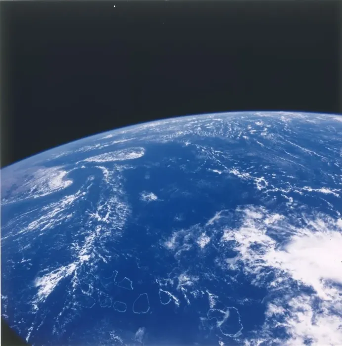 Framed Print : Earth from space - the Indian Ocean, c1980s. Creator: NASA Framed Print : Earth from space - the Indian Ocean, c1980s. Creator: NASA