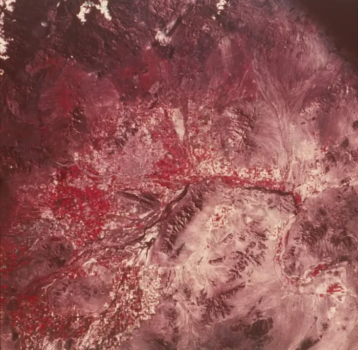 Framed Print : Earth from space - Phoenix, Arizona, USA, c1980s. Creator: NASA Framed Print : Earth from space - Phoenix, Arizona, USA, c1980s. Creator: NASA