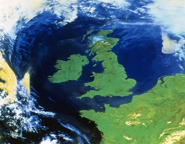 Earth from space - the United Kingdom, c1980s. Creator: NASA