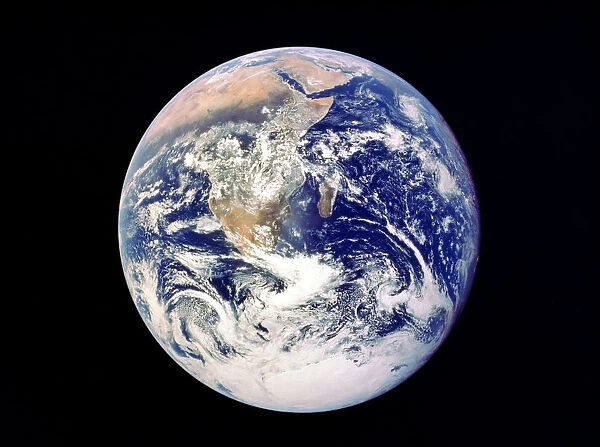 Whole Earth from space, viewed from Apollo 17, December 1972