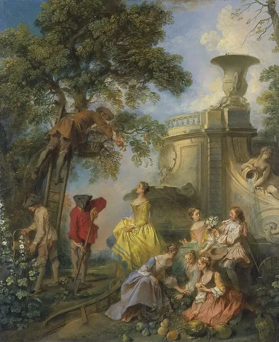 Framed Print : The Earth, unknown date. Creator: Nicolas Lancret Framed Print : The Earth, unknown date. Creator: Nicolas Lancret