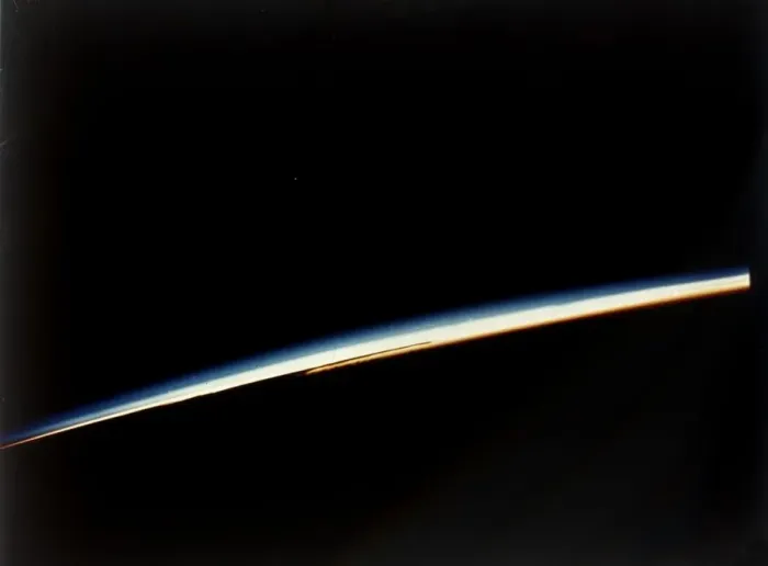 Framed Print : Earths atmosphere, view from Apollo II spacecraft, July 1969. Creator: NASA Framed Print : Earths atmosphere, view from Apollo II spacecraft, July 1969. Creator: NASA