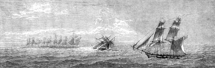 Framed Print : The East African Slave Trade: Mafamale Isle, mouth of the Angoxa, 1873. Creator: Unknown Framed Print : The East African Slave Trade: Mafamale Isle, mouth of the Angoxa, 1873. Creator: Unknown