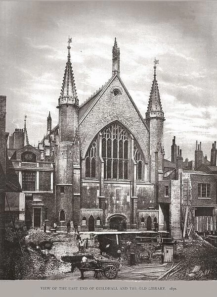 East End of Guild Hall and Library, 1870, (1886)