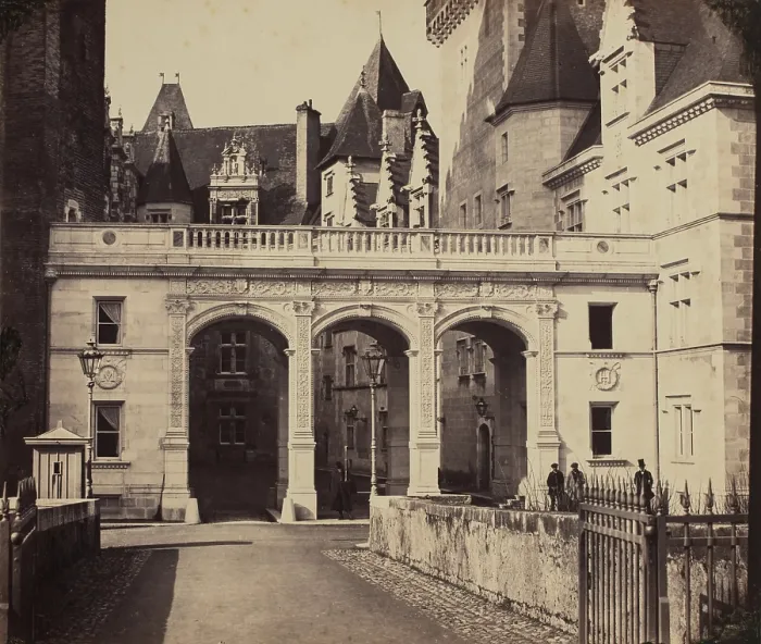 Framed Print : East Entrance, Chateau de Pau, between 1864 and 1900. Creator: M. Pacault Framed Print : East Entrance, Chateau de Pau, between 1864 and 1900. Creator: M. Pacault