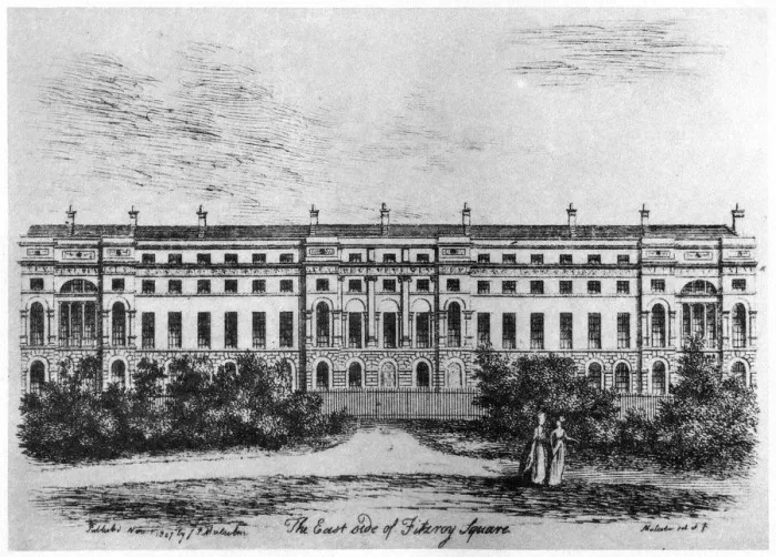 Framed Print : The east side of Fitzroy Square, London, 1807 (1907) Framed Print : The east side of Fitzroy Square, London, 1807 (1907)