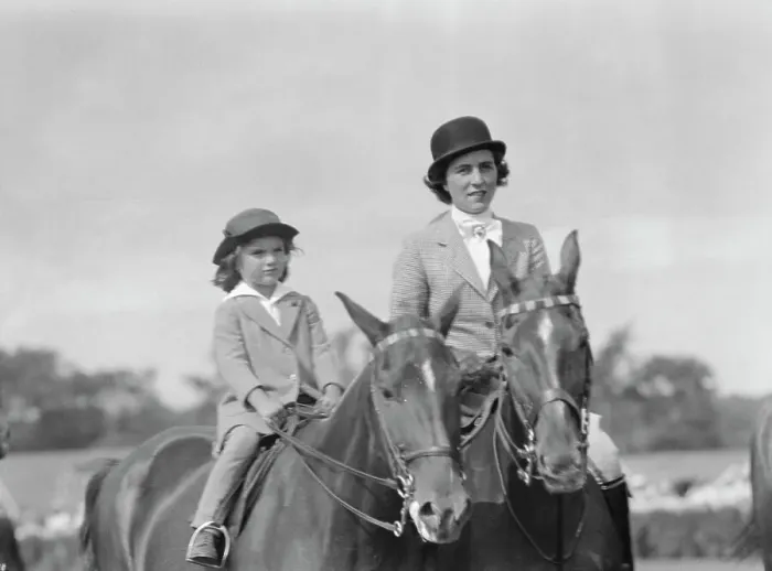 Framed Print : East Hampton horse show, 1934. Creator: Arnold Genthe Framed Print : East Hampton horse show, 1934. Creator: Arnold Genthe