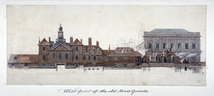 Framed Print : East front of Horse Guards, Westminster, London, c1749. Artist