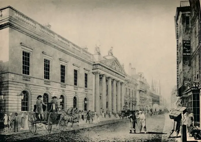 Framed Print : The East India House from the East, c late 18th century, (1928) Framed Print : The East India House from the East, c late 18th century, (1928)