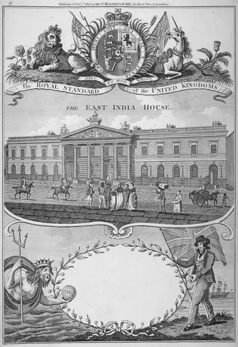 Framed Print : East India House, Leadenhall Street, City of London, 1821 Framed Print : East India House, Leadenhall Street, City of London, 1821