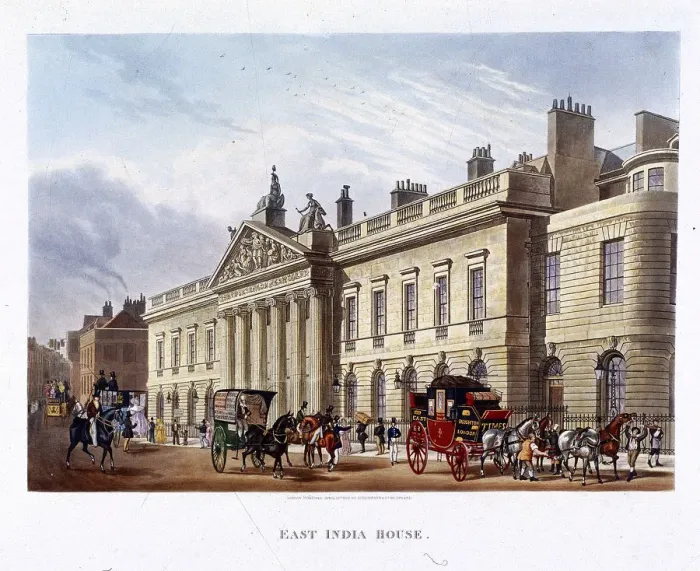 Framed Print : East India House, London, 1836. Artist: Joseph Constantine Stadler Framed Print : East India House, London, 1836. Artist: Joseph Constantine Stadler