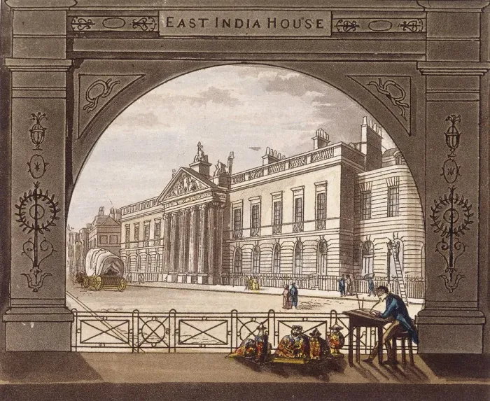 Framed Print : East India House, London, c1820 Framed Print : East India House, London, c1820