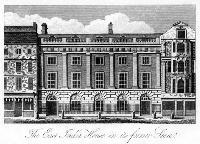 Framed Print : The East India House in its Former State, London, early 19th century Framed Print : The East India House in its Former State, London, early 19th century