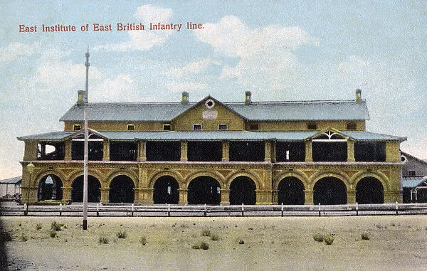 East Institute of East British Infantry line, India(?), early 20th century