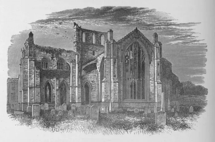 Framed Print : From the East, Melrose Abbey, c1880, (1897). Artist: Alexander Francis Lydon Framed Print : From the East, Melrose Abbey, c1880, (1897). Artist: Alexander Francis Lydon
