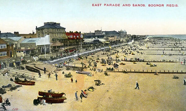 East Parade and Sands, Bognor Regis, West Sussex, 1950