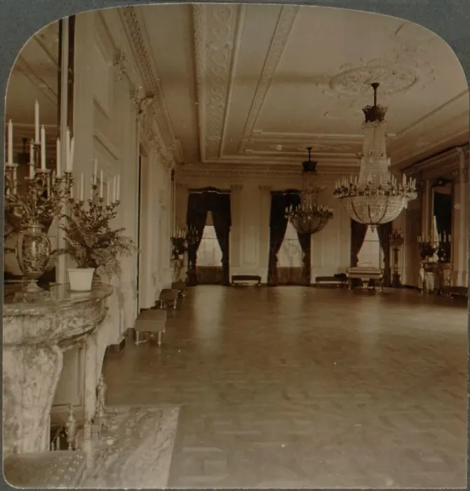 Framed Print : East room where receptions are held, White House, Washington D. C. c1900 Framed Print : East room where receptions are held, White House, Washington D. C. c1900