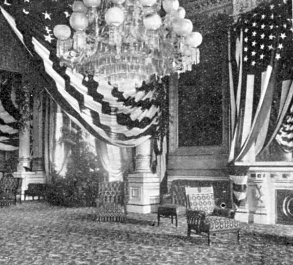 East room of the White House, Washington, c1901
