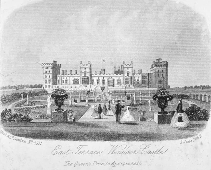 Framed Print : East terrace of Windsor Castle, Berkshire, 1862 Framed Print : East terrace of Windsor Castle, Berkshire, 1862