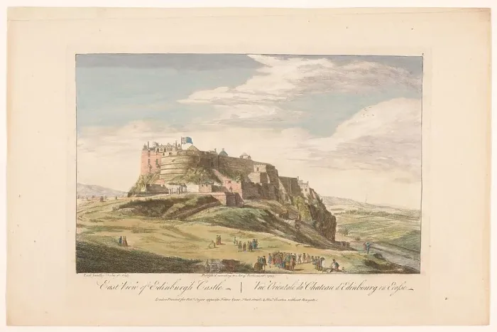 Framed Print : East view of Edinburgh Castle, Scotland, 1753. Creator: Paul Sandby Framed Print : East view of Edinburgh Castle, Scotland, 1753. Creator: Paul Sandby