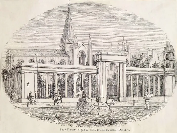 Framed Print : East and West Churches, Aberdeen, c1860s. Creator: Unknown Framed Print : East and West Churches, Aberdeen, c1860s. Creator: Unknown