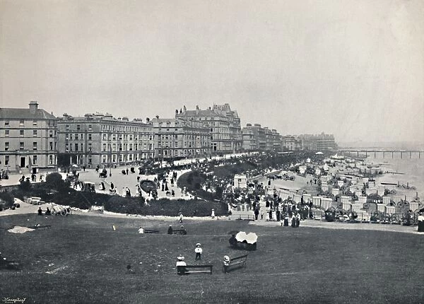 Eastbourne - General View from the Wish Tower, 1895