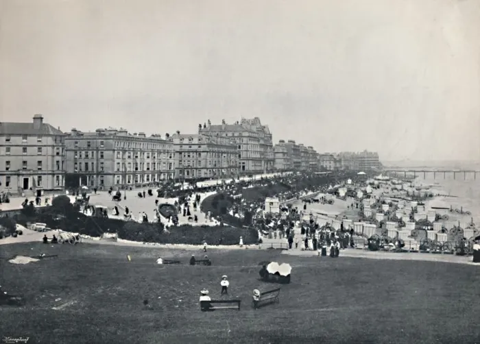 Framed Print : Eastbourne - General View from the Wish Tower, 1895 Framed Print : Eastbourne - General View from the Wish Tower, 1895